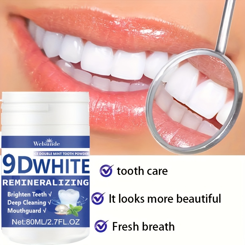 Teeth Whitening Remedies - 9D 화이트 재광화 하이드록시아파타이트 치약, 치아