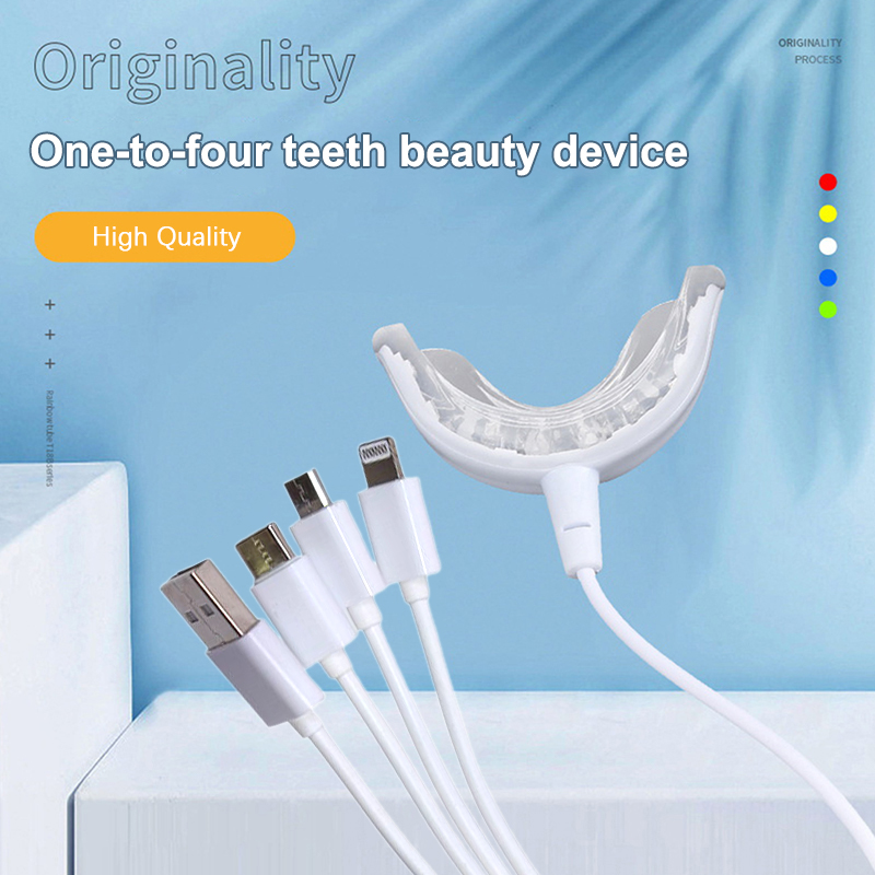 Teeth Whitening With Blue Light - 스마트 LED 휴대용 USB 충전식 치아