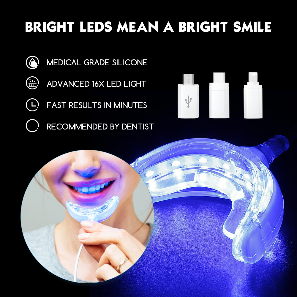 Teeth Whitening With Blue Light - Luxsmile 스마트 LED 치아 미백 휴대용