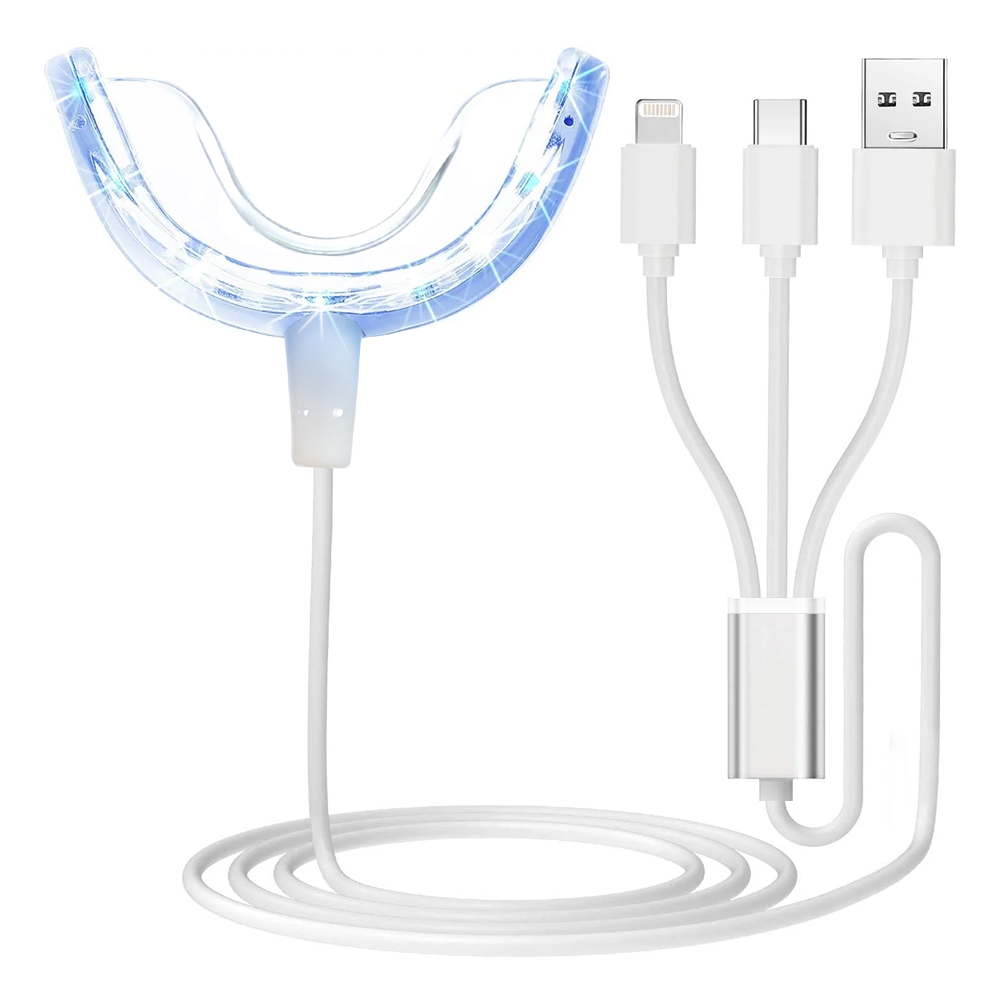 Teeth Whitening With Blue Light - 치아 미백 가속기 라이트, 16배 더