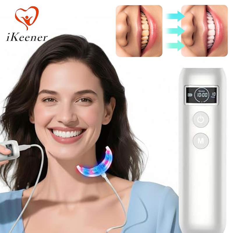 Teeth Whitening With Blue Light - 치아 미백 촉진기 16 LED 레드