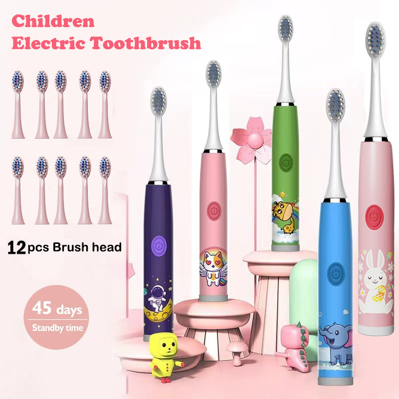 Teeth Whitening Toothbrush - 어린이 소닉 전동 칫솔 어린이를위한 다채로운