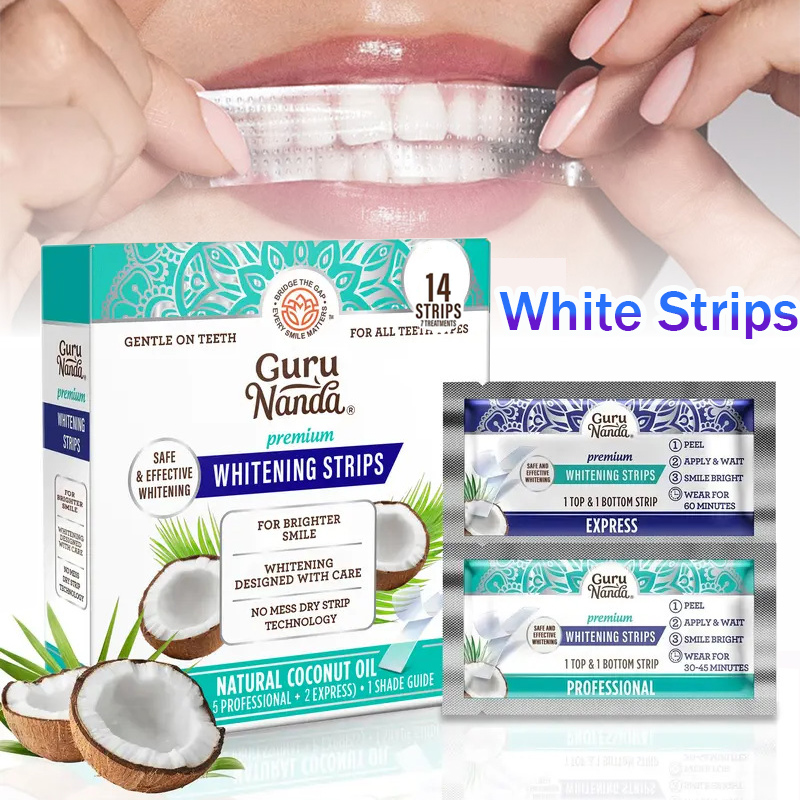Teeth Whitening Oil Pulling - 1/2/3 박스 코코넛 오일 화이트 스트립,