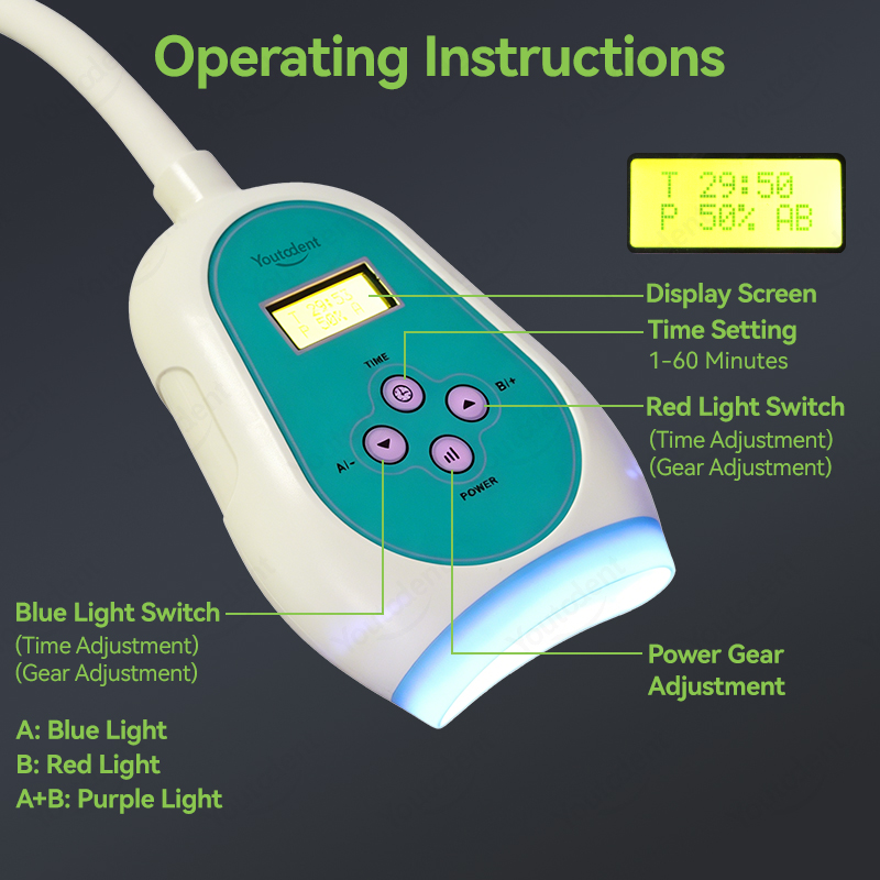 50W 치과용 터치스크린 3색 치아 미백기 냉광 램프  - Teeth Whitening Light 리뷰 및 가격