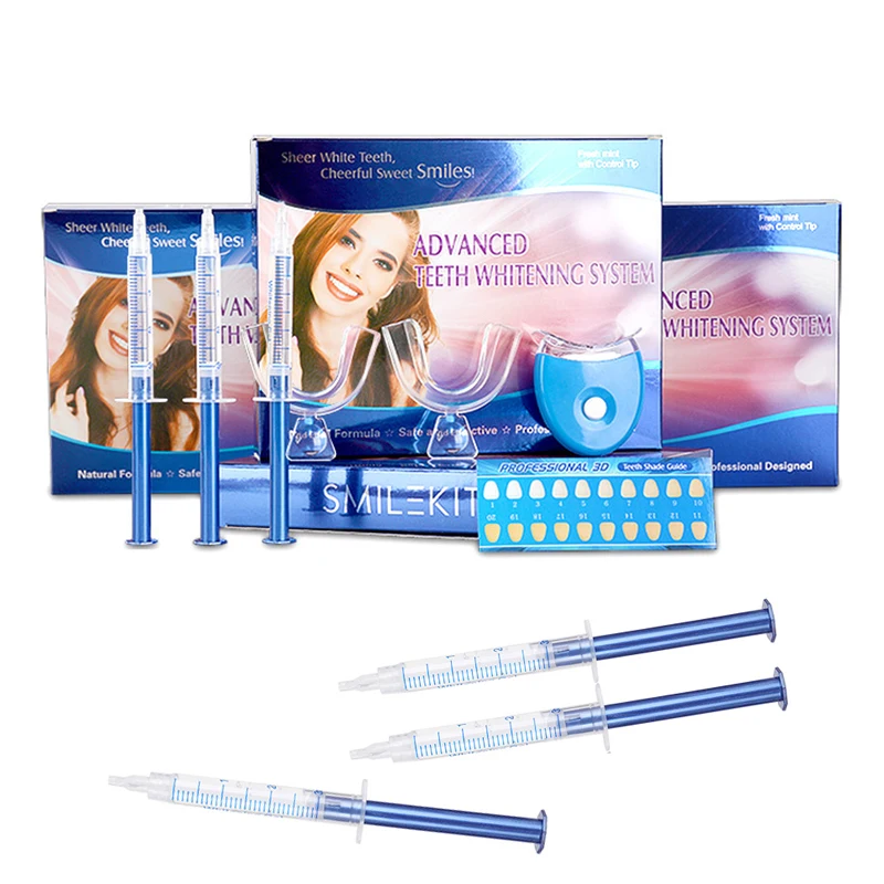 가정용 치과 치아 미백 키트 44% 과산화물 표백 시스 - Teeth Whitening Bleaching Kit 리뷰 및 가격