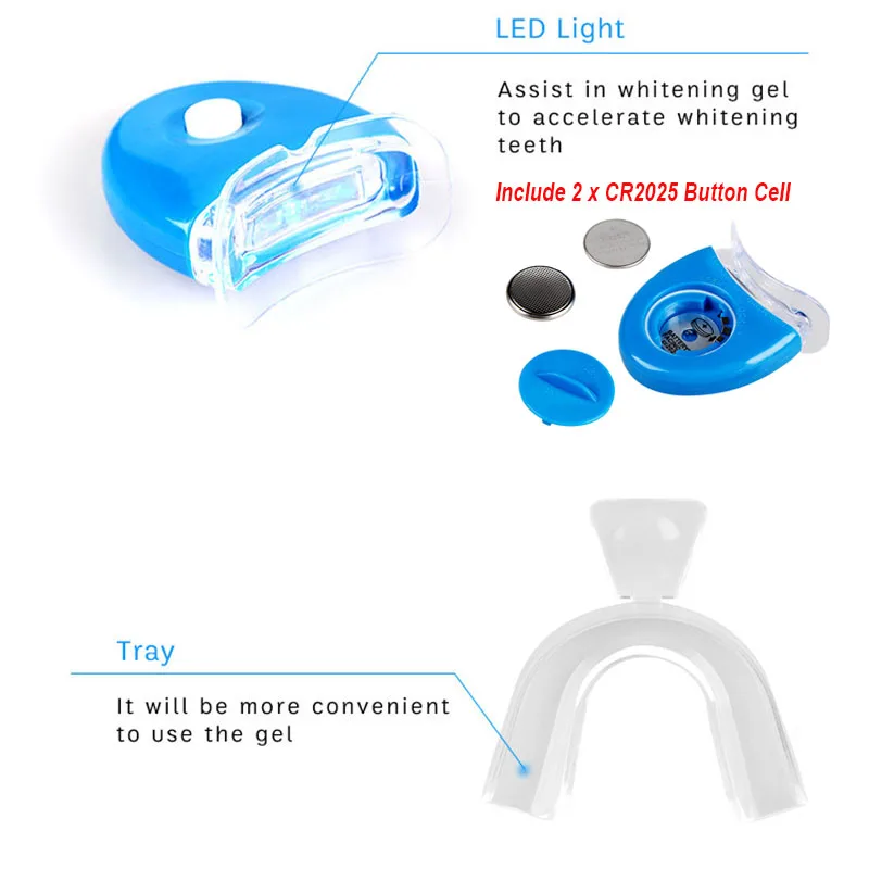 가정용 치과 치아 미백 키트 44% 과산화물 표백 시스 - Teeth Whitening Bleaching Kit 리뷰 및 가격