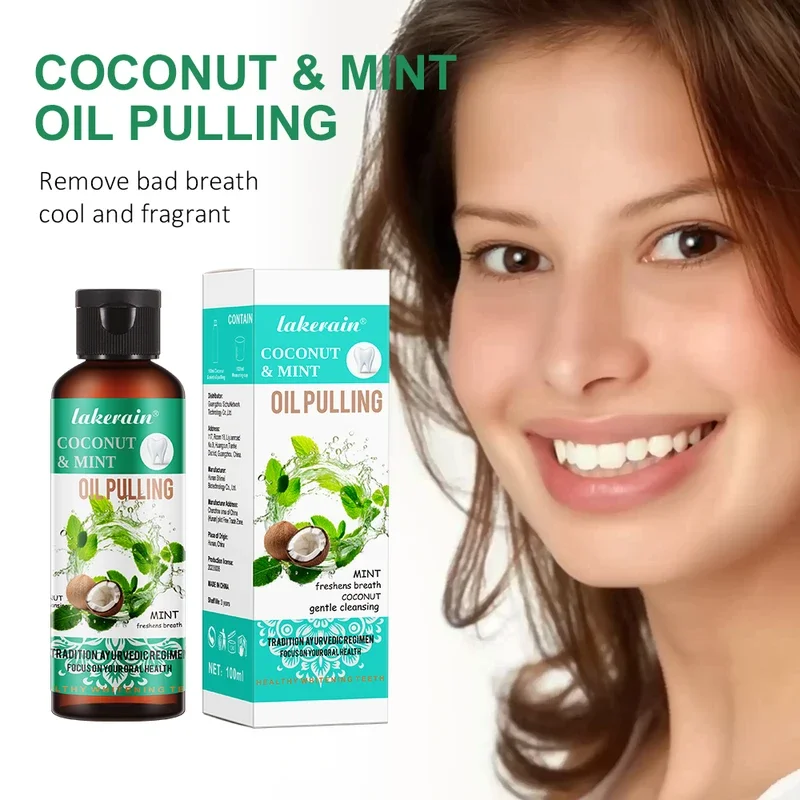60/100/200/250ml 코코넛 민트 유분 제거  - Teeth Whitening Oil Pulling 리뷰 및 가격