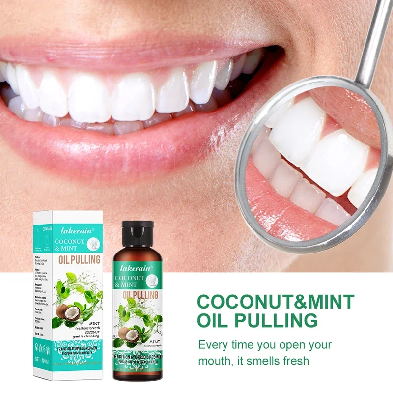 60/100/200/250ml 코코넛 민트 유분 제거  - Teeth Whitening Oil Pulling 리뷰 및 가격