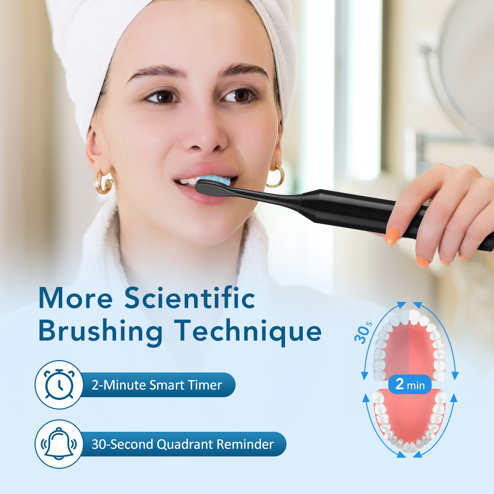 전동 음파 칫솔 2분 스마트 타이머 6가지 모드 4개의 - Teeth Whitening Toothbrush 리뷰 및 가격