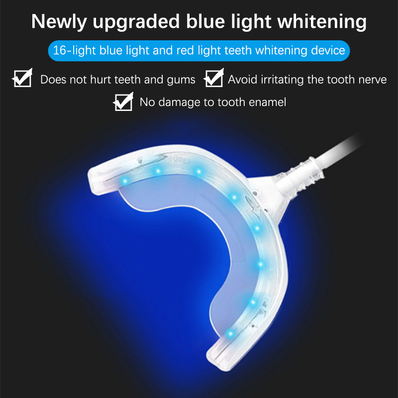 스마트 LED 휴대용 USB 충전식 치아 미백, 블루  - Teeth Whitening With Blue Light 리뷰 및 가격