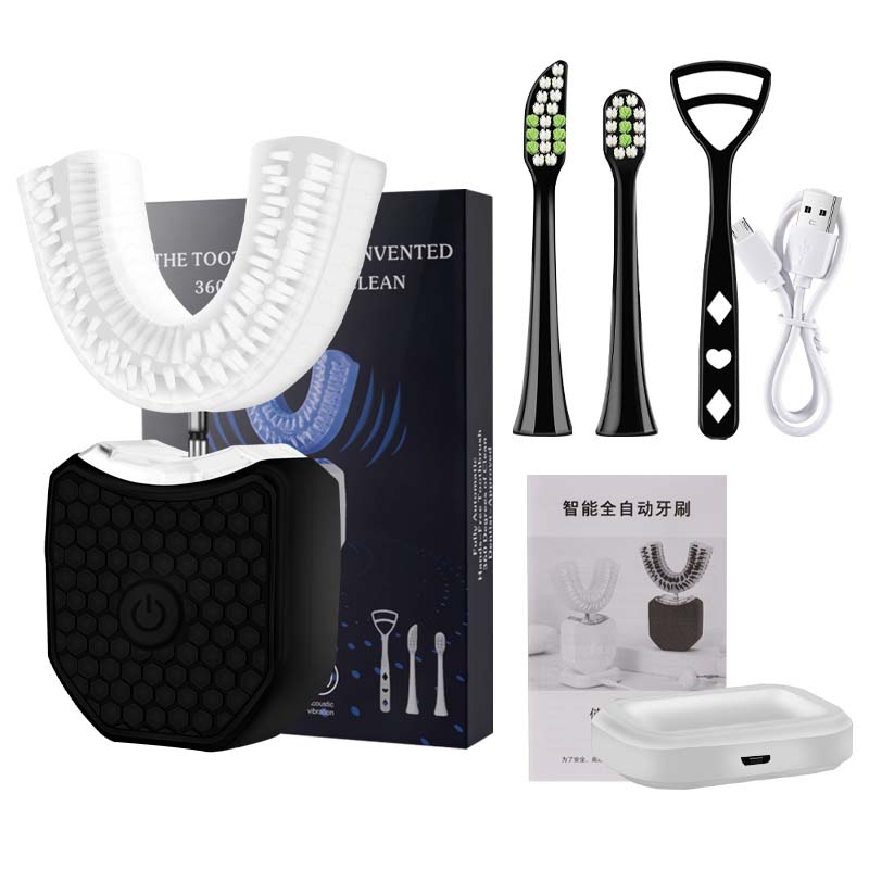 U자형 칫솔 무선 전동 성인용 소닉 칫솔 휴대용 360 - Teeth Whitening Toothbrush 리뷰 및 가격