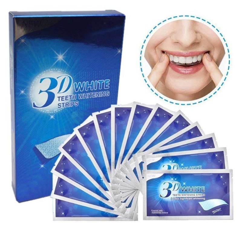 치아 3D/5D/9D 화이트너 스트립을 위한 7쌍 치아 - Whitening Strip 3D 리뷰 및 가격