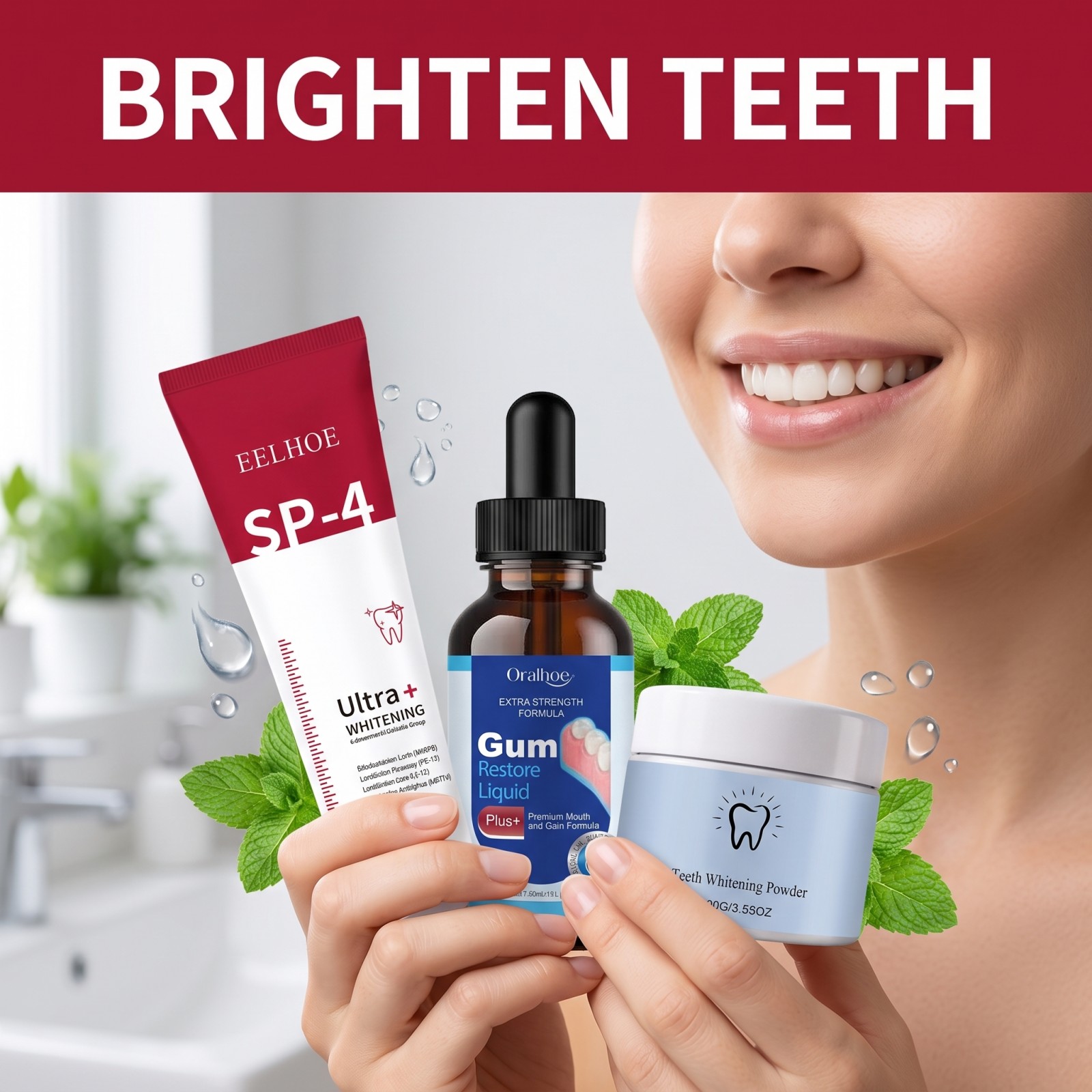 구강 관리 콤보 세트 미백 치약 구강청결제 치아 미백  - Teeth Whitening Remedies 리뷰 및 가격