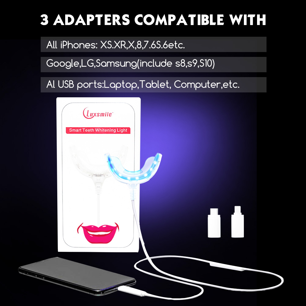 Luxsmile 스마트 LED 치아 미백 휴대용 USB - Teeth Whitening With Blue Light 리뷰 및 가격