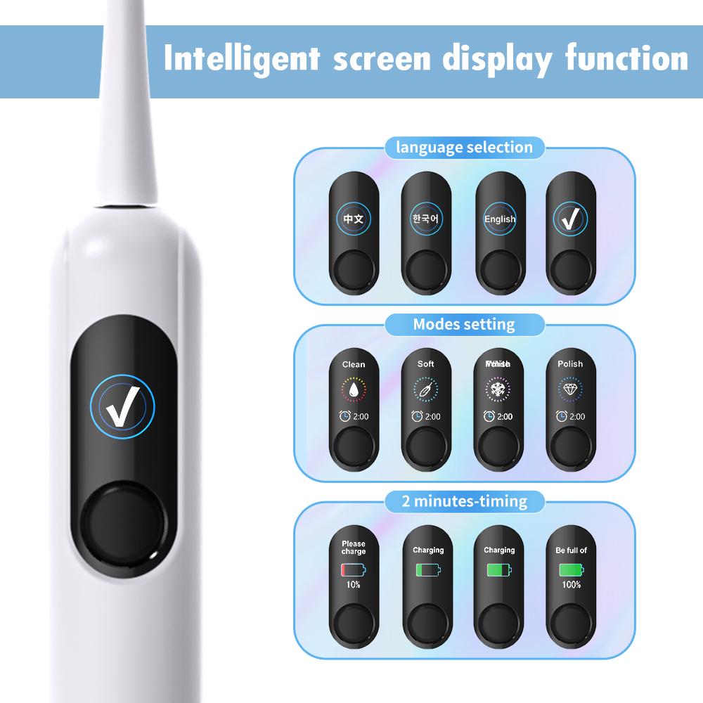 X800-U 전동 칫솔 USB 충전 치아 미백 지능형  - Teeth Whitening Toothbrush 리뷰 및 가격