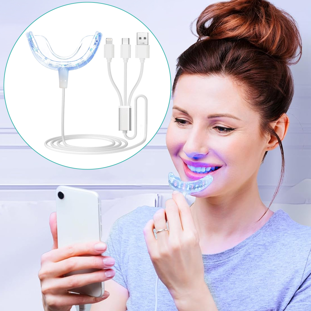 치아 미백 가속기 라이트, 16배 더 강력한 파란색 L - Teeth Whitening With Blue Light 리뷰 및 가격