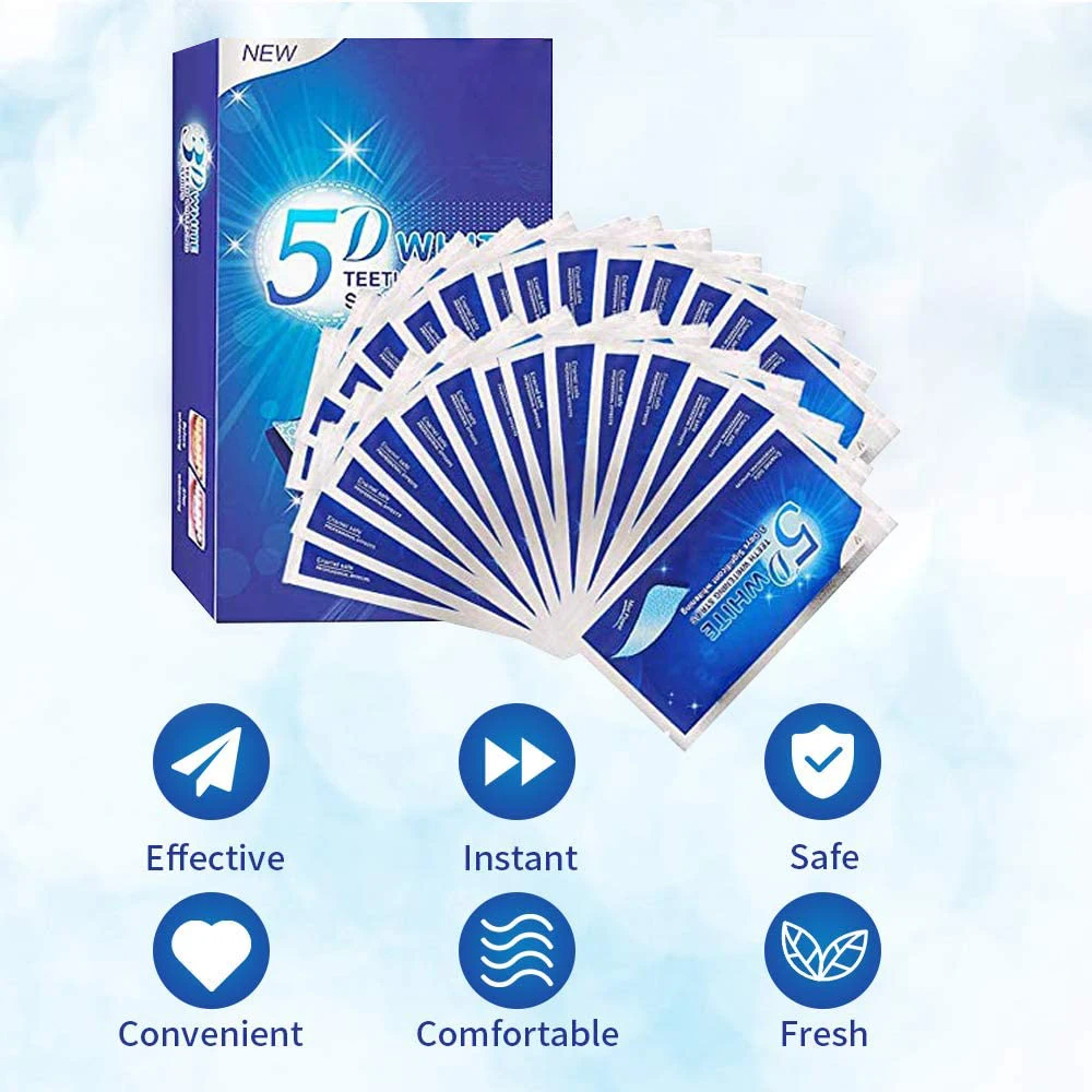 치아 미백 스티커 3D/5D/9D 미백 스트립 흡연 및 - Whitening Strip 3D 리뷰 및 가격