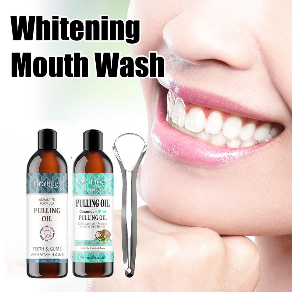 코코넛 민트 풀링 오일 구강청결제 무알코올 치아 미백  - Teeth Whitening Oil Pulling 리뷰 및 가격
