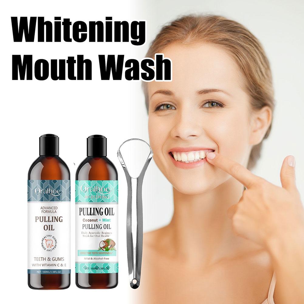 코코넛 민트 풀링 오일 구강청결제 무알코올 치아 미백  - Teeth Whitening Oil Pulling 리뷰 및 가격