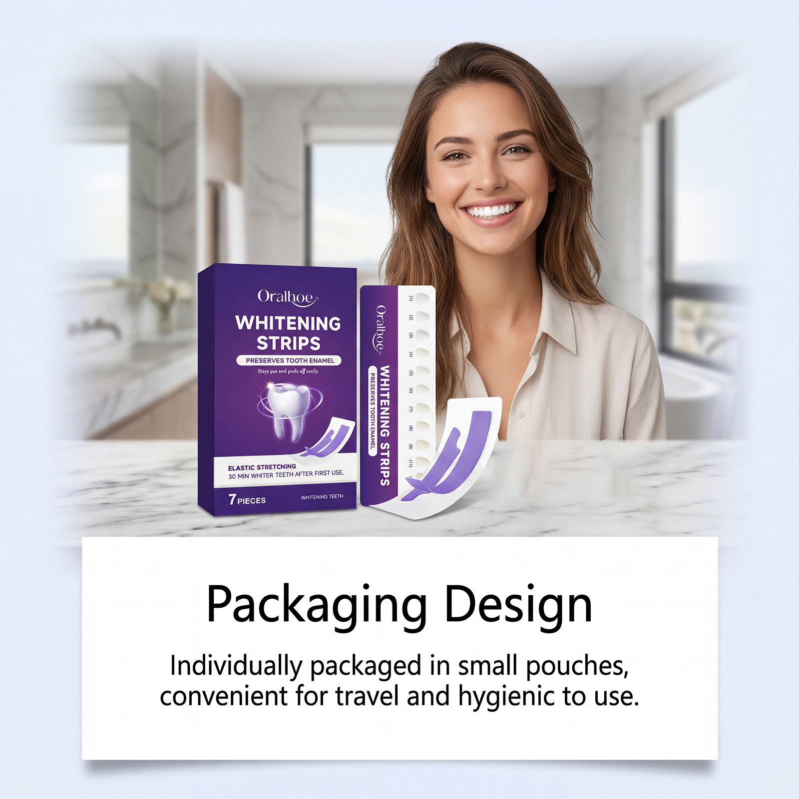 오랄호 세이프 치아 미백 스트립 (민감한 치아용) -  - Teeth Whitening Bleaching Kit 리뷰 및 가격