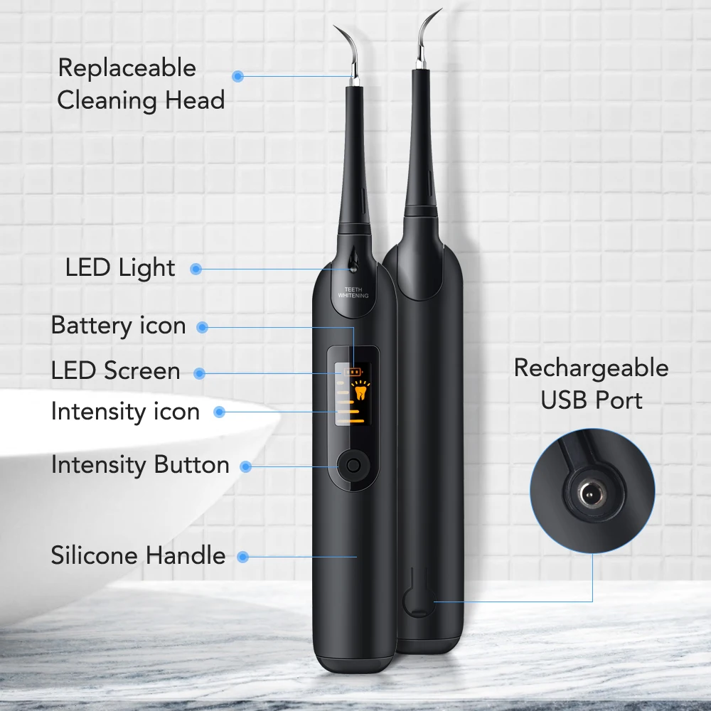 전기 치과 스케일러 칫솔 세트 LCD 화면 LED 라이 - Teeth Whitening Toothbrush 리뷰 및 가격