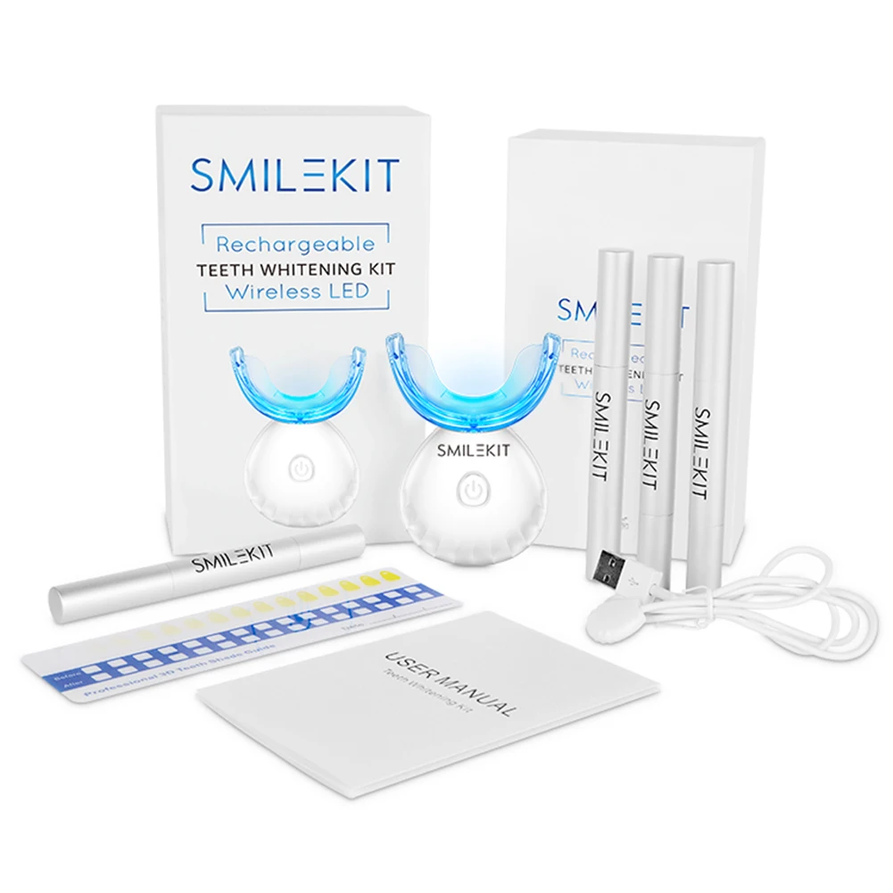 치과 치아 미백 키트 미니 16 LED 콜드 라이트 3 - Teeth Whitening Bleaching Kit 리뷰 및 가격