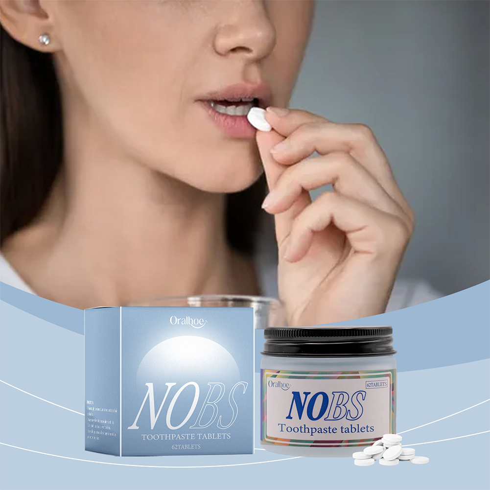 NOBS 치약 정제 - 나노 하이드록시인회석, 무불화물 - Teeth Whitening Oil Pulling 리뷰 및 가격