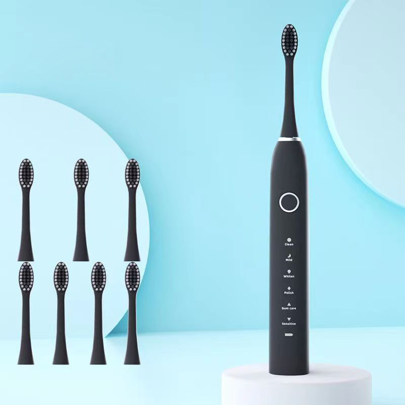 6 가지 모드 전기 음파 칫솔 성인용 USB 충전식 4 - Teeth Whitening Toothbrush 리뷰 및 가격