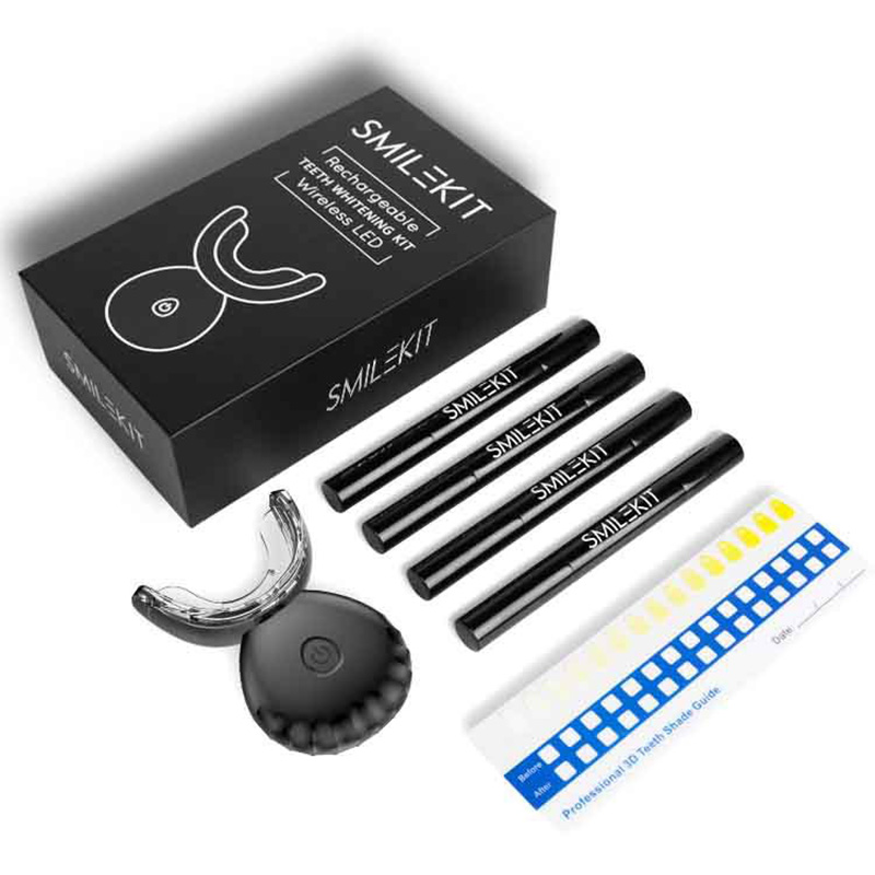 전기 치아 미백 LED 가정용 무선 치아 표백 젤 키트 - Teeth Whitening Bleaching Kit 리뷰 및 가격