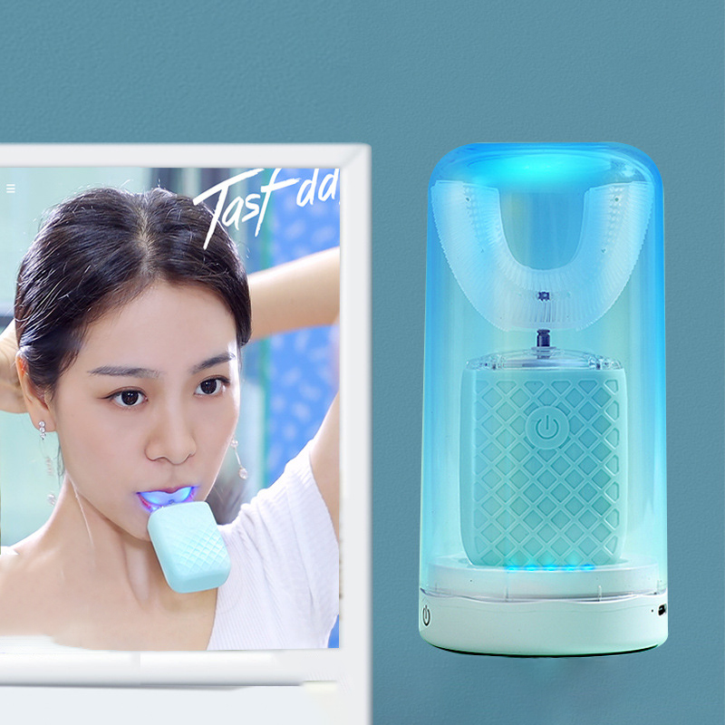 360도 U자형 전동 칫솔 성인용 치아 미백 스마트 자 - Teeth Whitening With Blue Light 리뷰 및 가격