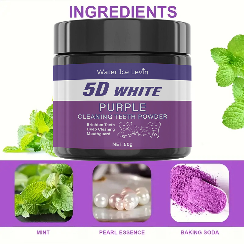 워터 아이스 레빈 퍼플 브라이트닝 치약: 깊은 5D 화 - Teeth Whitening Oil Pulling 리뷰 및 가격