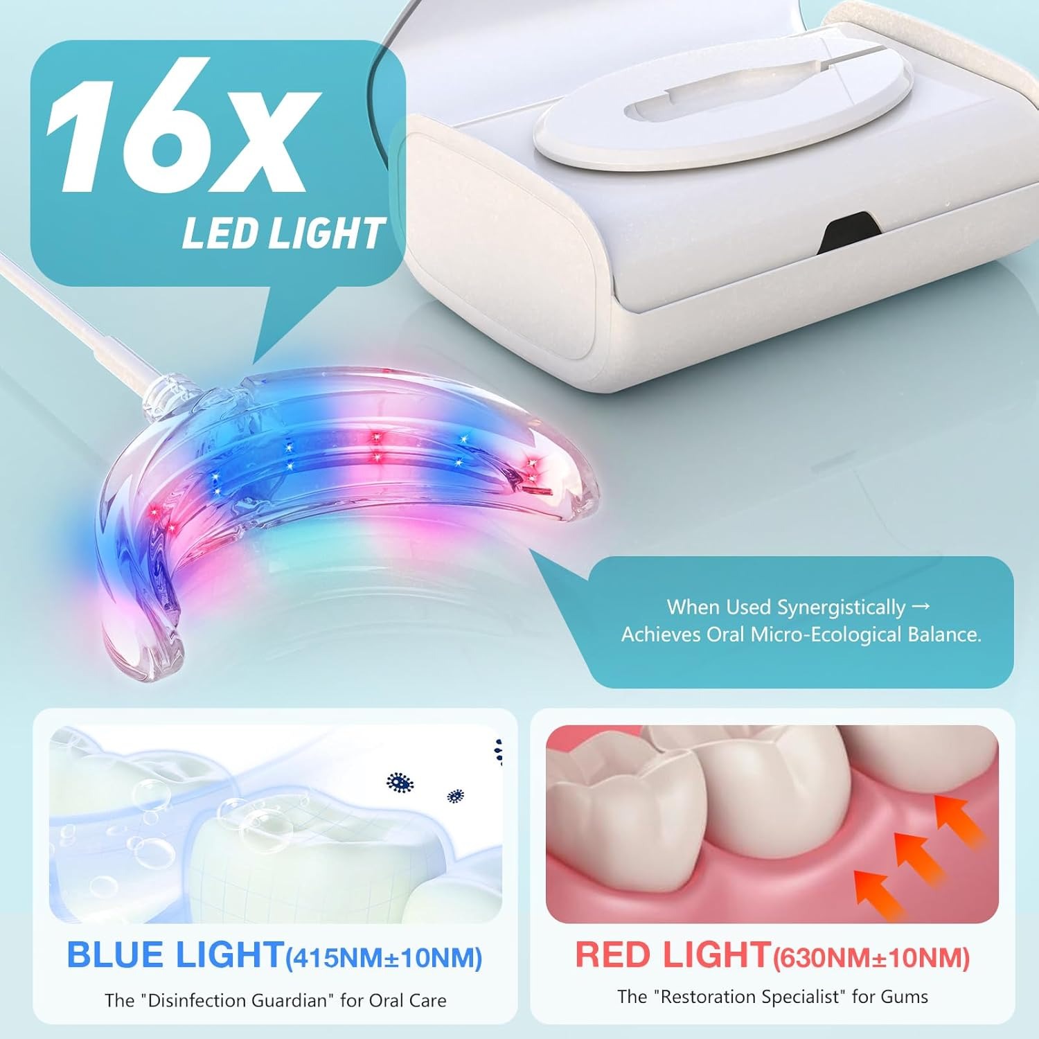 치아 미백 가속기 램프 블루&레드 라이트 LED 구강  - Teeth Whitening With Blue Light 리뷰 및 가격