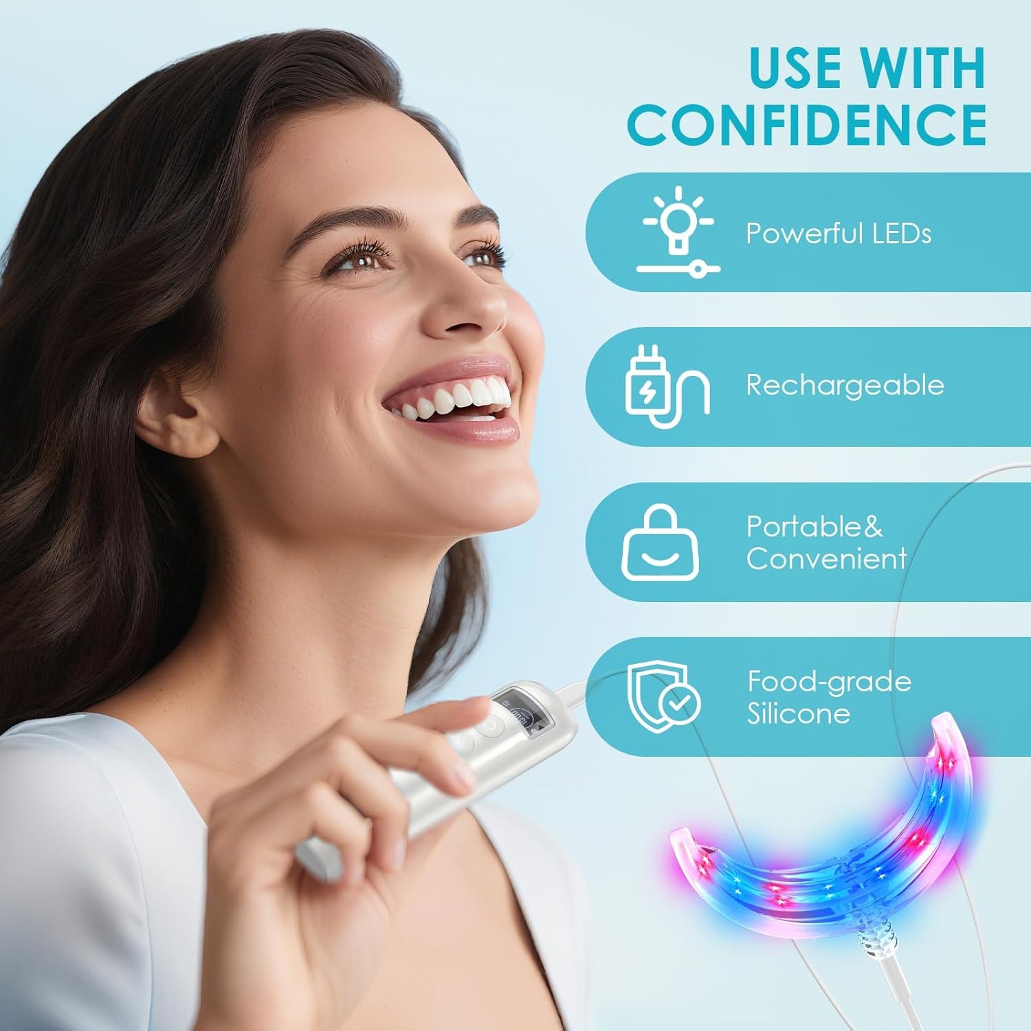 치아 미백 가속기 램프 블루&레드 라이트 LED 구강  - Teeth Whitening With Blue Light 리뷰 및 가격