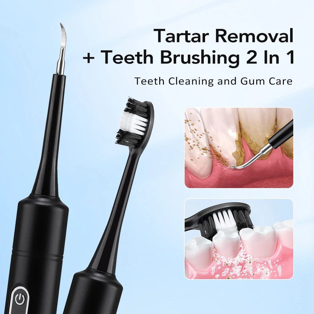 전동 음파 진동 치석 제거기 치아 미백 플라그 제거 치 - Teeth Whitening Toothbrush 리뷰 및 가격